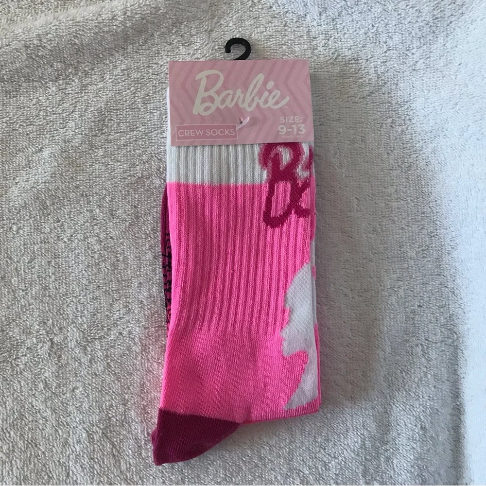 NWT Barbie crew socks size 9-13